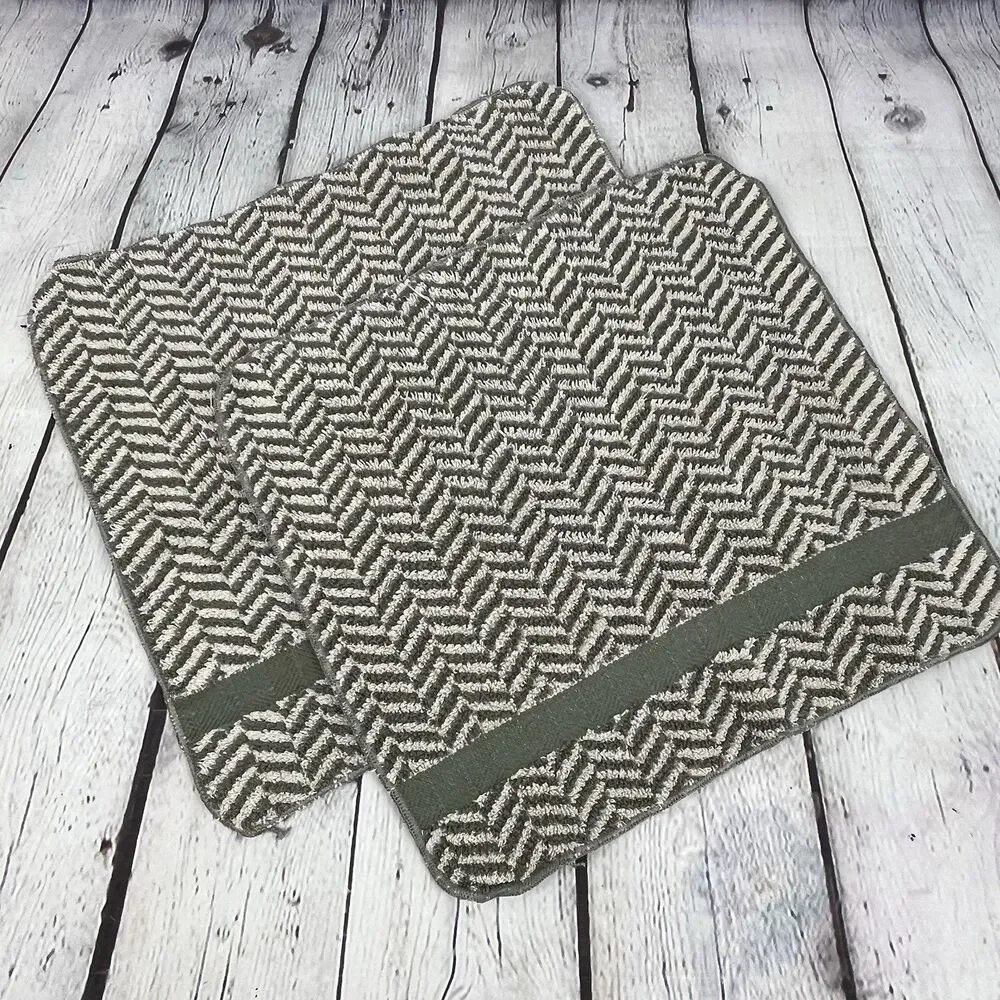 Lauren Ralph Lauren Set of 4 Towels Sanders Basketweave Herringbone Cotton
